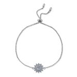 AZ031-S  Handmade mosaic sapphire round and square border platinum 950 bracelet and pendant with morganite gemstones