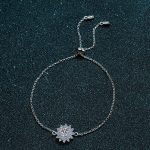 AZ031-S  Handmade mosaic sapphire round and square border platinum 950 bracelet and pendant with morganite gemstones - Image 3