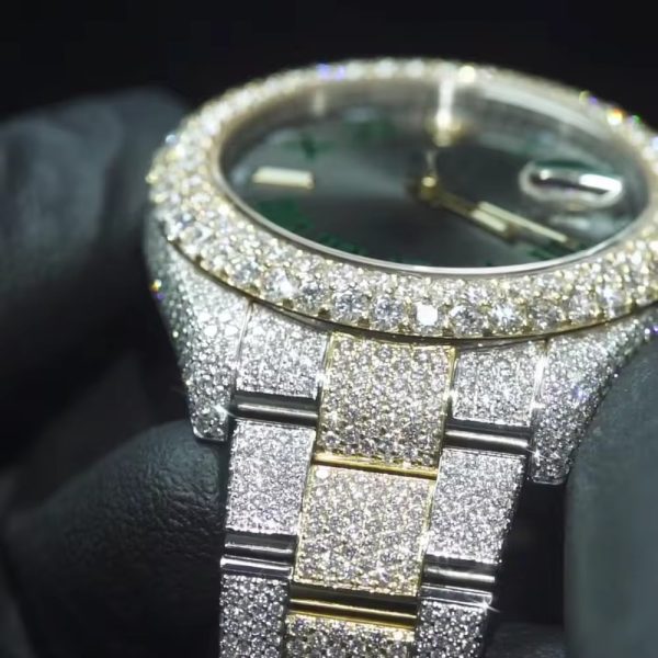 2023 Hot Selling Water Release Designer Diamond Watch Men Moissanite Watch - Image 2