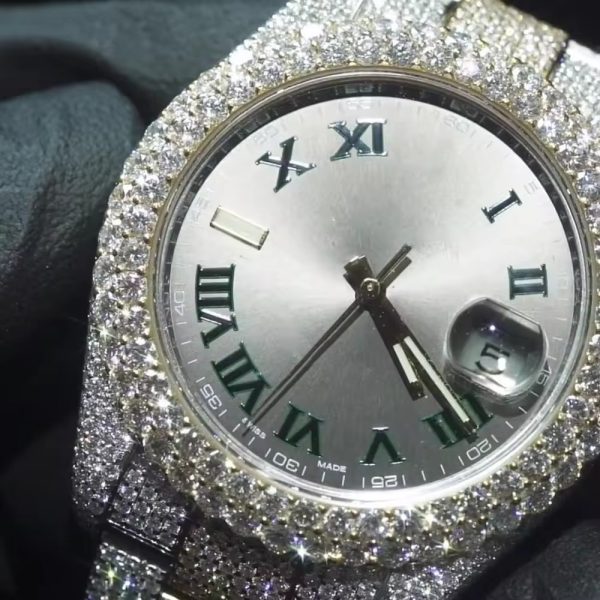 2023 Hot Selling Water Release Designer Diamond Watch Men Moissanite Watch - Image 3