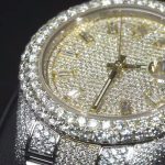 High Quality Gold Head Diamond Inlaid Luxury Watch Men Moissanite Mechanical Watch - Image 2