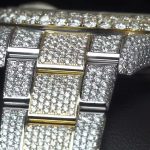 High Quality Gold Head Diamond Inlaid Luxury Watch Men Moissanite Mechanical Watch - Image 3