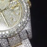 High Quality Gold Head Diamond Inlaid Luxury Watch Men Moissanite Mechanical Watch - Image 4