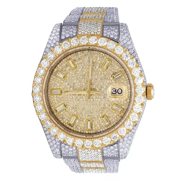Custom Pass Tester Iced Out Men Luxury Wrist Bling Moissanite Watches Premium VVS Mechanical Watch