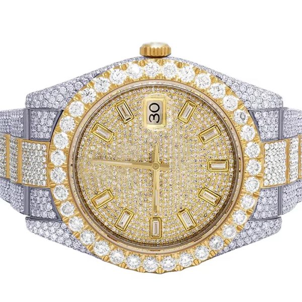 Custom Pass Tester Iced Out Men Luxury Wrist Bling Moissanite Watches Premium VVS Mechanical Watch - Image 2