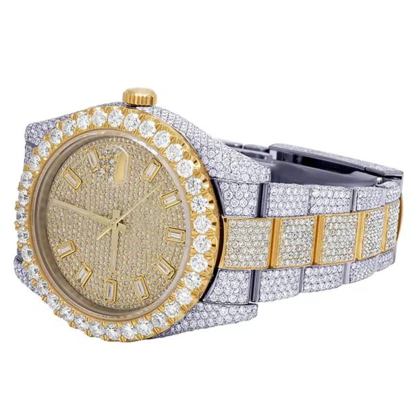 Custom Pass Tester Iced Out Men Luxury Wrist Bling Moissanite Watches Premium VVS Mechanical Watch - Image 3