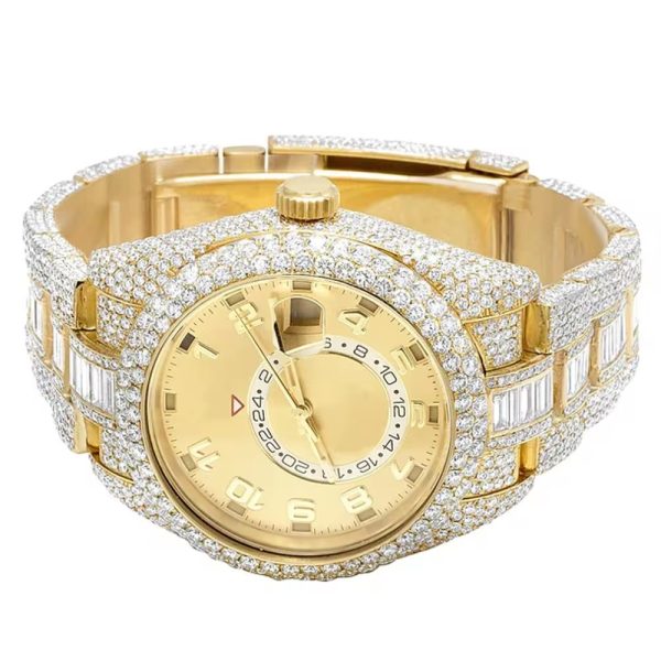 Pass diamond tester custom fashion brand D color VVS iced out moissanite watch - Image 2