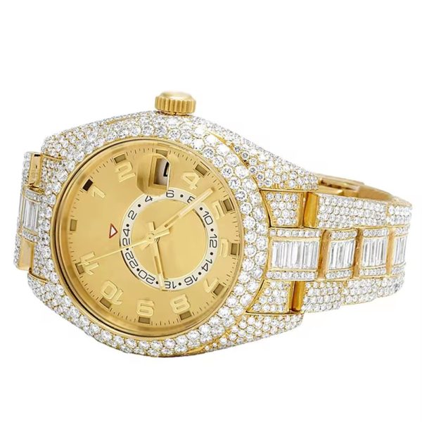 Pass diamond tester custom fashion brand D color VVS iced out moissanite watch - Image 3