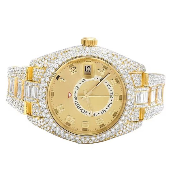Pass diamond tester custom fashion brand D color VVS iced out moissanite watch - Image 5