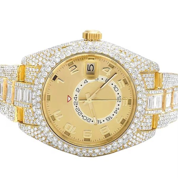 Pass diamond tester custom fashion brand D color VVS iced out moissanite watch - Image 6