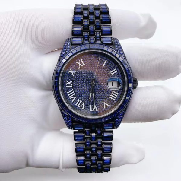 Hip hop Jewelry VVS Moissanite Watch Luxury Jewelry Moissanite Diamond Mechanical Watch