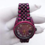 Hip Hop Bling Hollow Out Wristwatch High End Iced Out Moissanite Mechanical Watch - Image 4