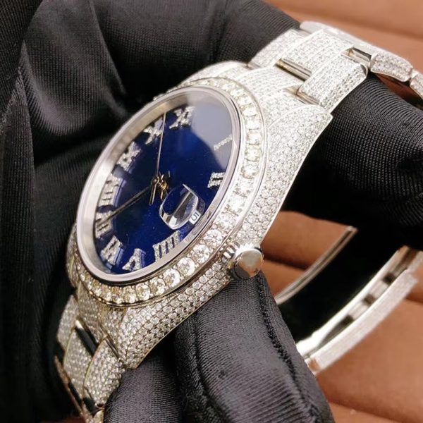 Wholesale Price Iced Out Moissanite Watches Bling Bling Hip Hop Mechanical Watches - Image 2