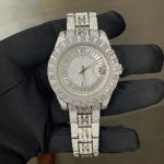 Custom brand VVS moissanite diamond mechanical watch men luxury iced out moissanite watch