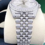 Custom Luxury Brand Iced Out Moissanite Watch Stainless Steel Mechanical Watch - Image 3
