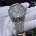 Hip Hop Jewelry Custom Luxury Iced Out VVS Moissanite Diamond Mechanical Watches - Image 2