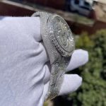 Hip Hop Jewelry Custom Luxury Iced Out VVS Moissanite Diamond Mechanical Watches - Image 6