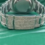 Hip Hop Fashion Watch Movement Large Round Iced Out Bling Moissanite Diamond Waterproof Men Mechanical Watch - Image 4