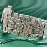 Hip Hop Fashion Watch Movement Large Round Iced Out Bling Moissanite Diamond Waterproof Men Mechanical Watch - Image 6