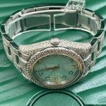 Hip Hop Fashion Watch Movement Large Round Iced Out Bling Moissanite Diamond Waterproof Men Mechanical Watch - Image 3