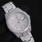 Luxury Luminous Stainless Steel Men Watch Bling Bling Moissanite Mechanical Watch - Image 2