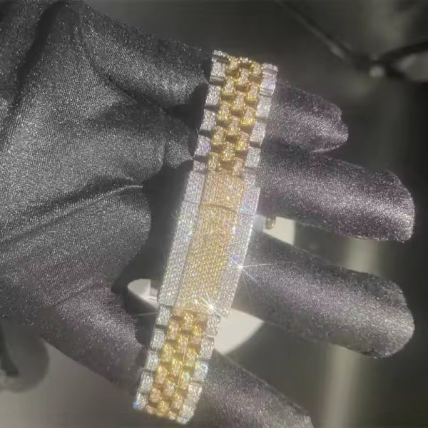 High Quality Hip Hip Men Moissanite Watch Iced Out VVS Moissanite Mechanical Watch - Image 6
