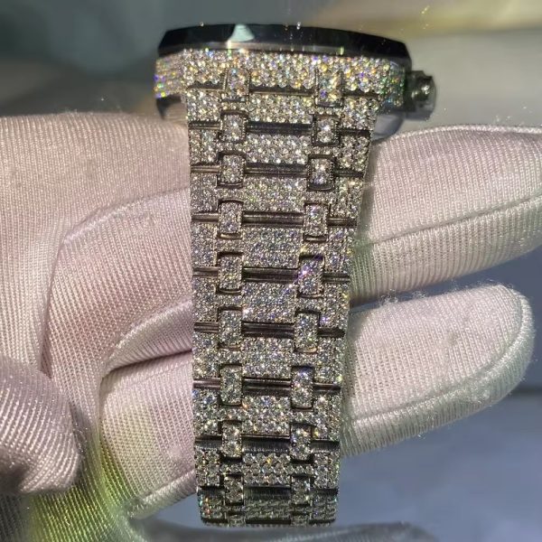 2023 luxury custom automatic transmission VVS D Mosangshi men and women shining mechanical watch designer - Image 5