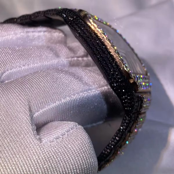 2023 Fashion and luxury custom automatic transmission VVS D Mosanshi full diamond men's exquisite watch designer - Image 5