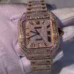 In 2023 fashion designer luxury men and women customized VVS DMoss full diamond classic luxury automatic electronic watch