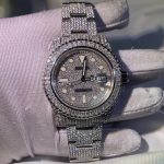 Mosang stone is full of stones, shiny watches for men and women, designer of luxury custom electronic transmission in 2023 - Image 2
