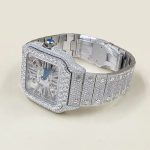2023 Luxury Custom Automatic Transmission VVS D Moissanite Men's and Women's Shiny Watch Full Diamond Designer - Image 3