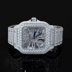 2023 Luxury Custom Automatic Transmission VVS D Moissanite Men's and Women's Shiny Watch Full Diamond Designer - Image 6