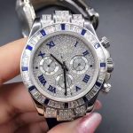 2023 Luxury Custom Automatic Transmission VVS D Moissanite with Diamond Glow Men's and Women's Watch Designer