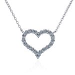 AZ223-X 18K Gold Pt950 Platinum Love-shaped Moissanite Pendant Trendy D Color Moissanite Necklace Women's Pendant