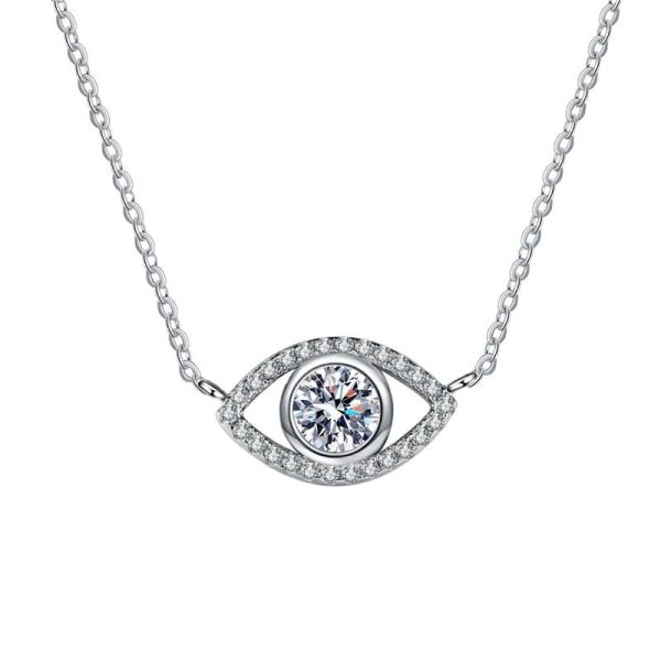 AZ425-X  5mm D Color Moissanite Necklace Lab Diamond GRA Certified Fine Jewelry 925 Sterling Silver Necklaces Wedding for Women