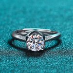 AZ198-J Moissanite Zircon Engagement Ring Adjustable Men and Women Models Pair Ring Classic Fashion Jewelry 1-615 - Image 3