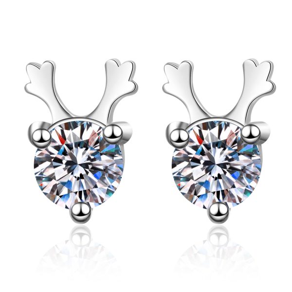 AZ047-E 925 Sterling Silver Earrings For Women Original Charm Double Hoop Earrings Pave CZ Fine Engagement Anniversary Jewelry E557