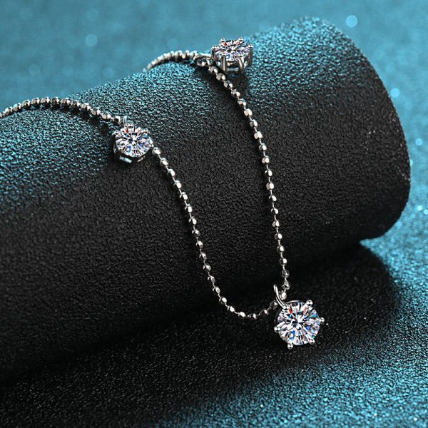 AZ054-X Fashion Trendy Luxury Fine Classic 3,2 Ct Moissanite Babysbreath Necklace For Women 925 Silver Party Charm Jewelry - Image 4