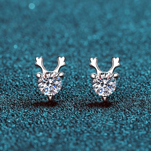 AZ047-E 925 Sterling Silver Earrings For Women Original Charm Double Hoop Earrings Pave CZ Fine Engagement Anniversary Jewelry E557 - Image 5