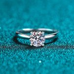 AZ240-J Moissanite Decor S925 Sterling Silver Ring for Women Fireworks Snowflake Shaped Exquisite Ring Jewelry for Women - Image 3