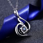 AZ025-X80F MoisaLuxe Official Store Moissanite Plata Sterling 925 Silver Swan Necklace Simulation Drill Pendant Necklace For Women Jewelry - Image 4