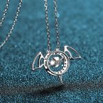 AZ139-X Platinum PT950 18K White Gold 0.3ct Moissanite Necklace Pendant for Women Jewelry High Clarity VVS Moissanite - Image 4