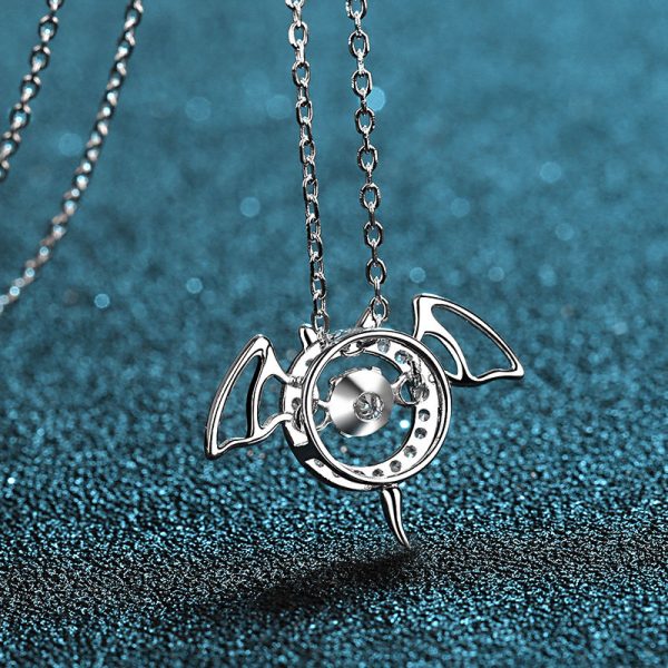 AZ139-X Platinum PT950 18K White Gold 0.3ct Moissanite Necklace Pendant for Women Jewelry High Clarity VVS Moissanite - Image 4