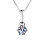 AZ230-X Fashion Trendy Luxury Classic Moissanite Diamond-set Paw 6 Necklace For Women 925 Silver Party Charms Jewelry Gift