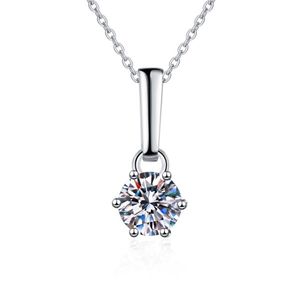 AZ230-X Fashion Trendy Luxury Classic Moissanite Diamond-set Paw 6 Necklace For Women 925 Silver Party Charms Jewelry Gift