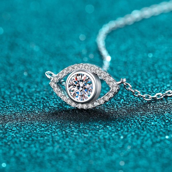 AZ425-X  5mm D Color Moissanite Necklace Lab Diamond GRA Certified Fine Jewelry 925 Sterling Silver Necklaces Wedding for Women - Image 5