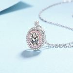 AZ806-X Moissanite Necklace Never Fade Moissanite Pendant Yellow Gold 18k Mossanite Diamond Necklace 925 Certified Sterling Silver Women - Image 4