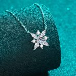 AZ866-X Fashion Trendy Luxury Classic Moissanite Diamond-set Eye Snow Flower Necklace Women s925 Silver Party Jewelry Gift - Image 5