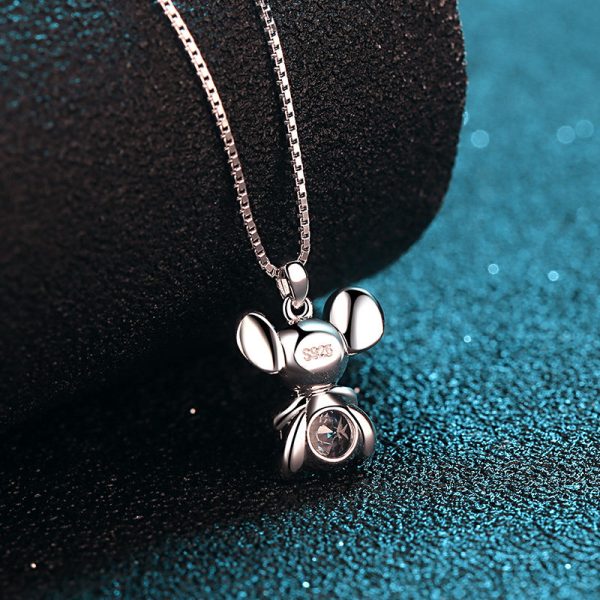 AZ105-X Platinum PT950 18K White Gold 0.5ct Moissanite Luxury Necklace Pendant for Women Jewelry Dainty Everyday Wear - Image 3