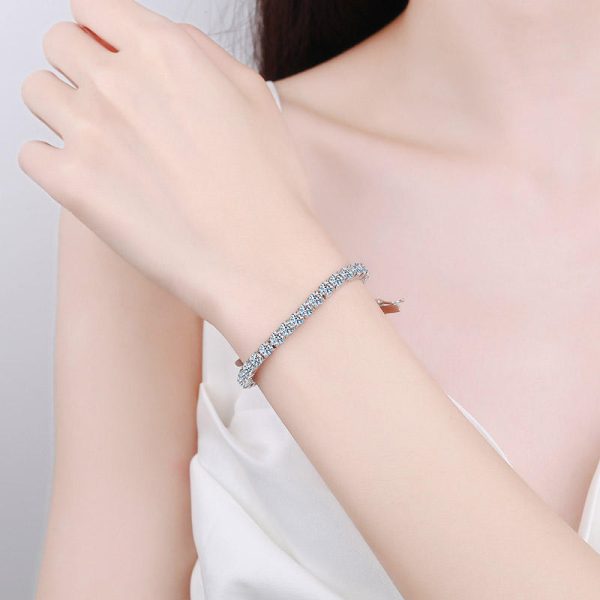AZ472-S Fashion Luxury Trend Classic Diamond-set Moissanite Paws 4 Bracelet For Women s925 Silver Jewelry Paryt Charm Gift - Image 2